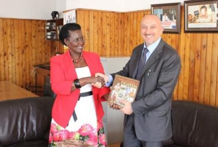 Hon. Amelia Kyambadde Meets Italian Ambassador